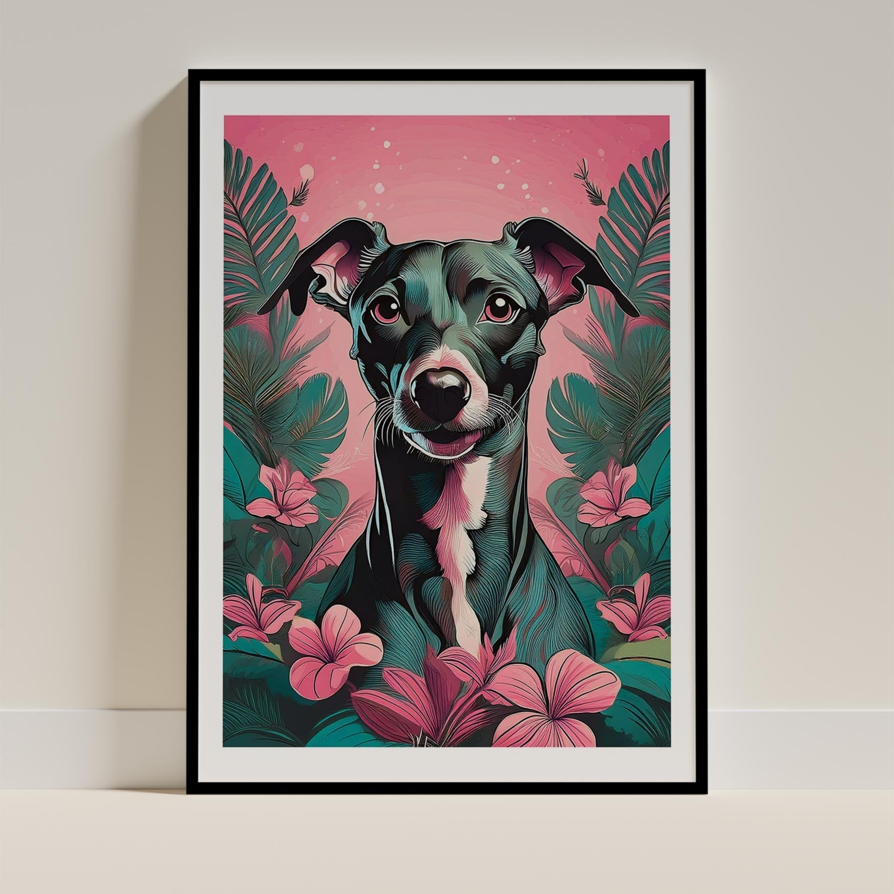 Italian Greyhound Flowery Dog image 11