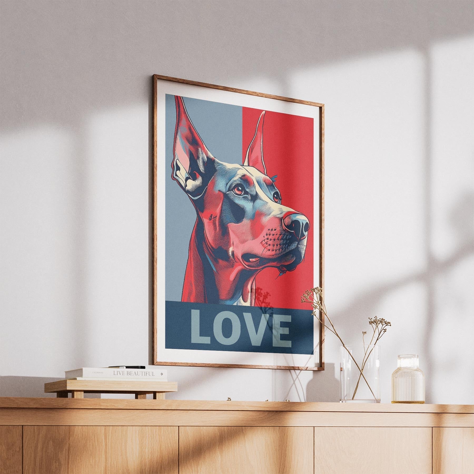 Doberman LOVE Series Inspired by the Obama Poster image 5