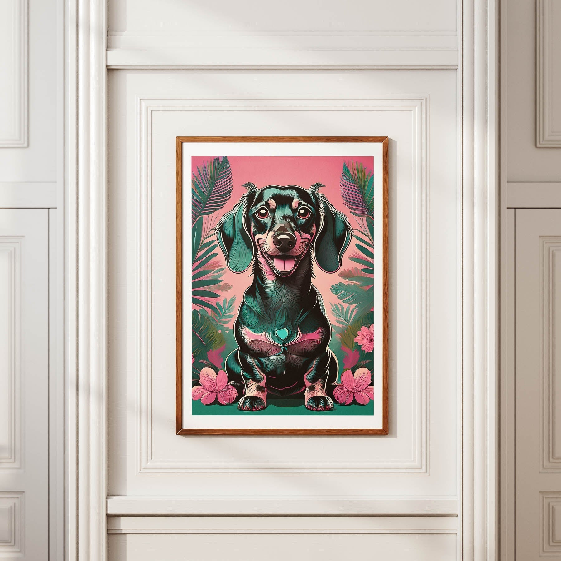 Dachshund 1 Flowery Dog image 3