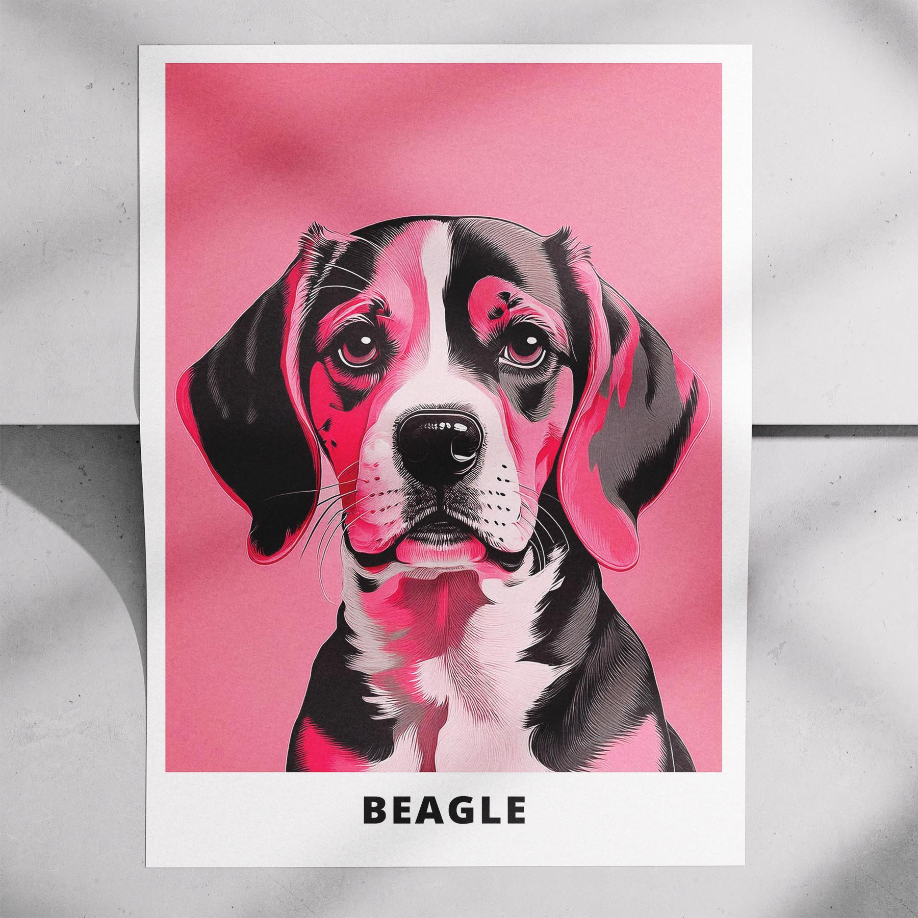 Beagle Pink and Black Dog Series 1 image 7