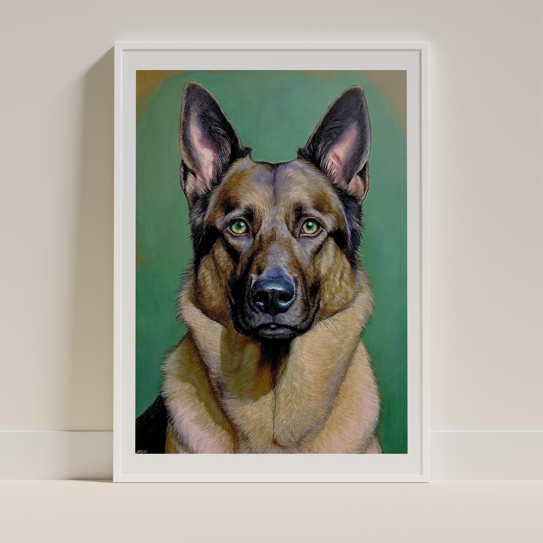 German Shepherd Green Painted Series image 9