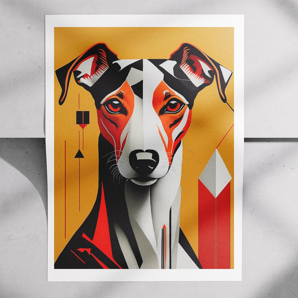 Greyhound Geometric Orange Series image 7