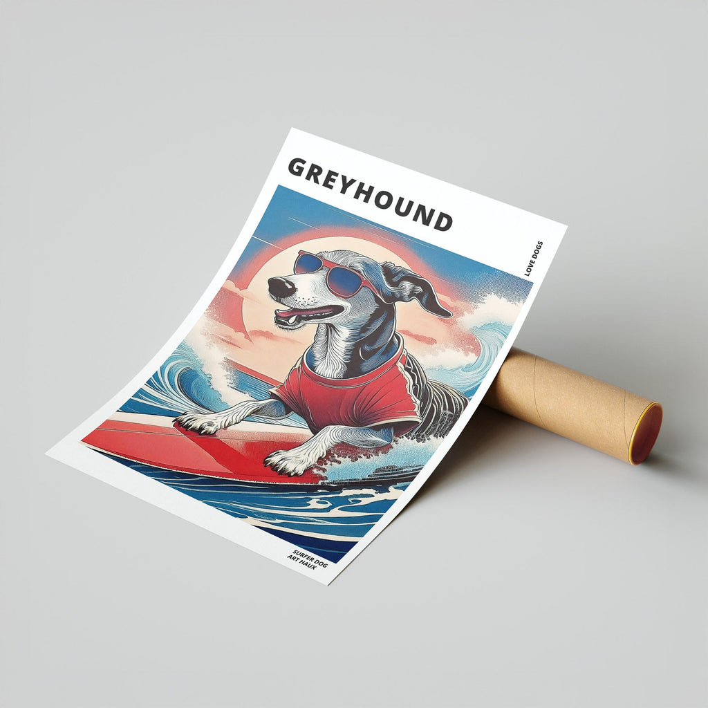 Grey Hound Hokosai Surfer Dogs 1 image 7