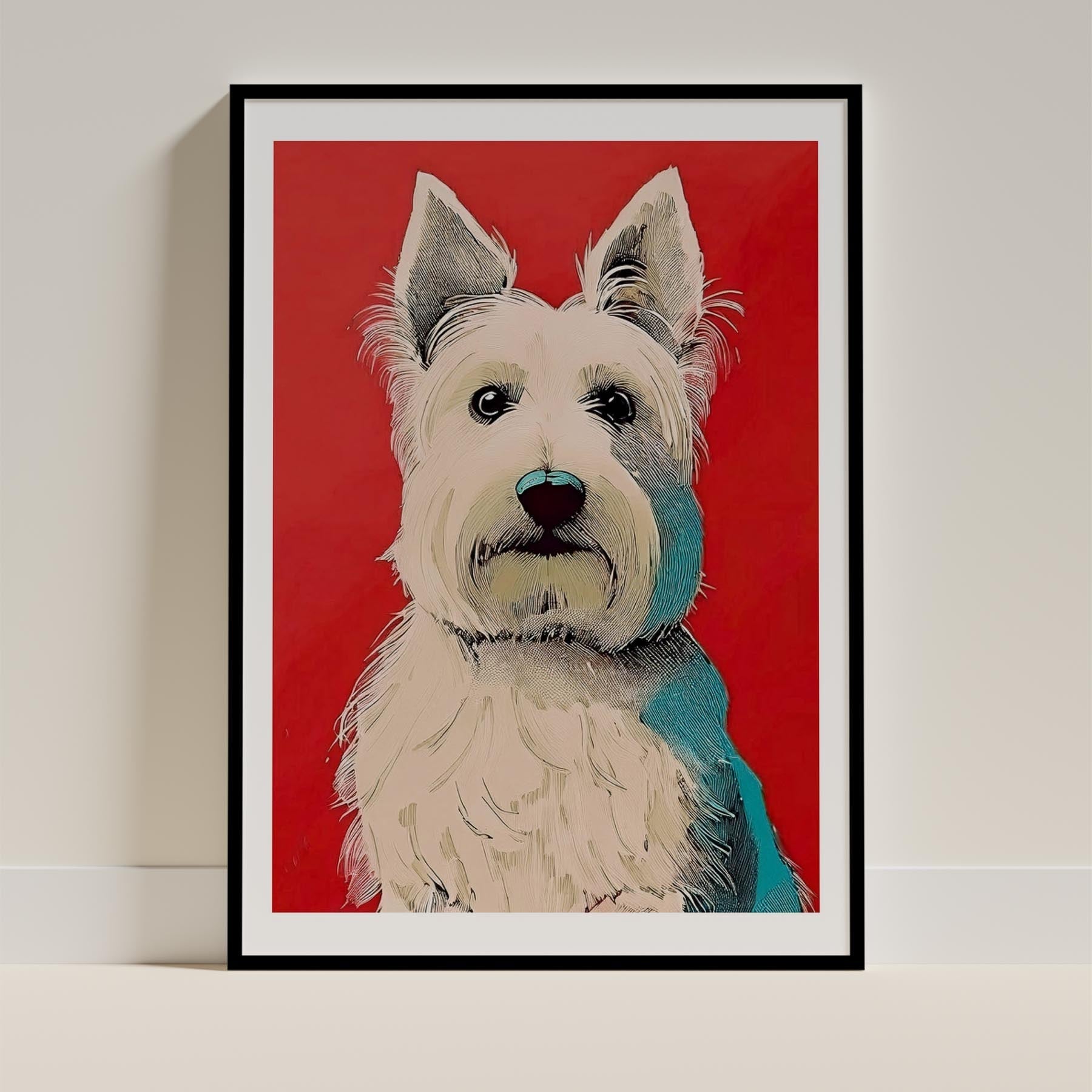 Silky Terrier Dog Art Print Unframed | 7 Unique Designs | Wall Art Gift for Dog Lovers | Dogsy & Co