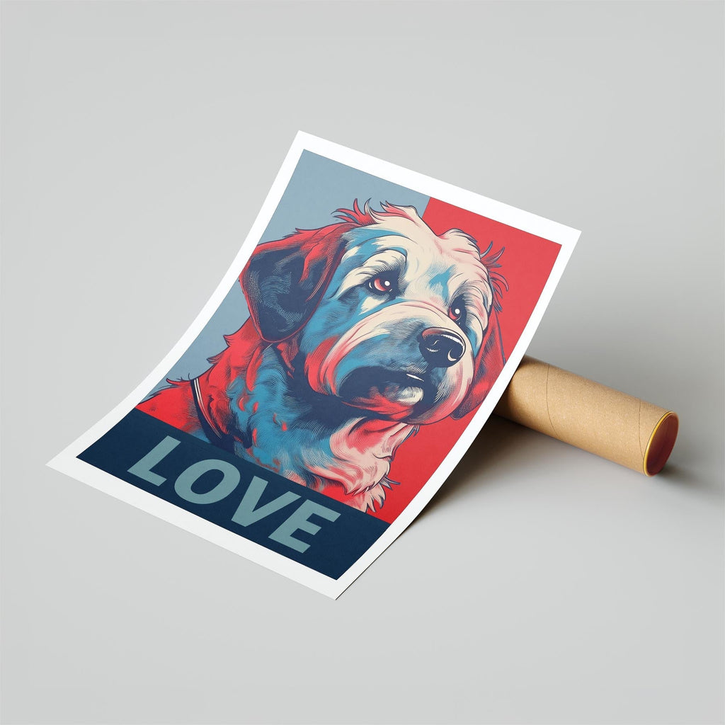 Coton de Tulear LOVE Series Inspired by the Obama Poster image 6