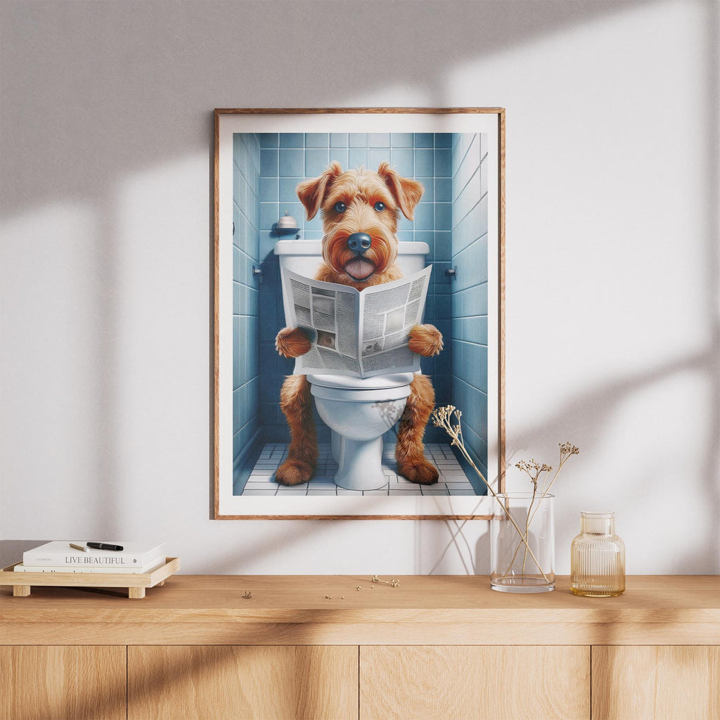 Irish Terrier Toilet Humour Dog Series image 8