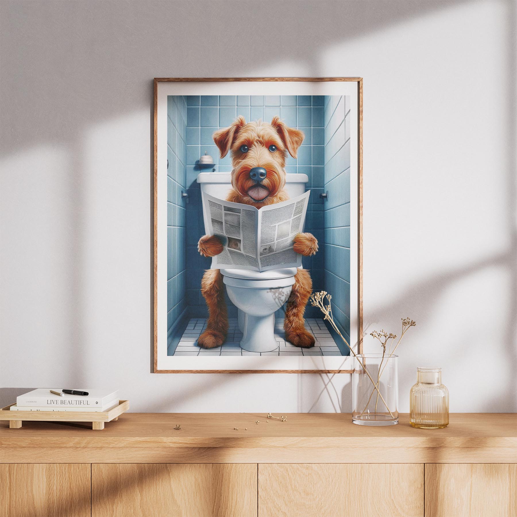 Irish Terrier Toilet Humour Dog Series image 8