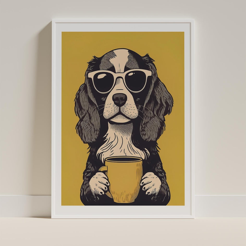 Cavalier King Charles Spaniel Chillin Coffee Dog image 9