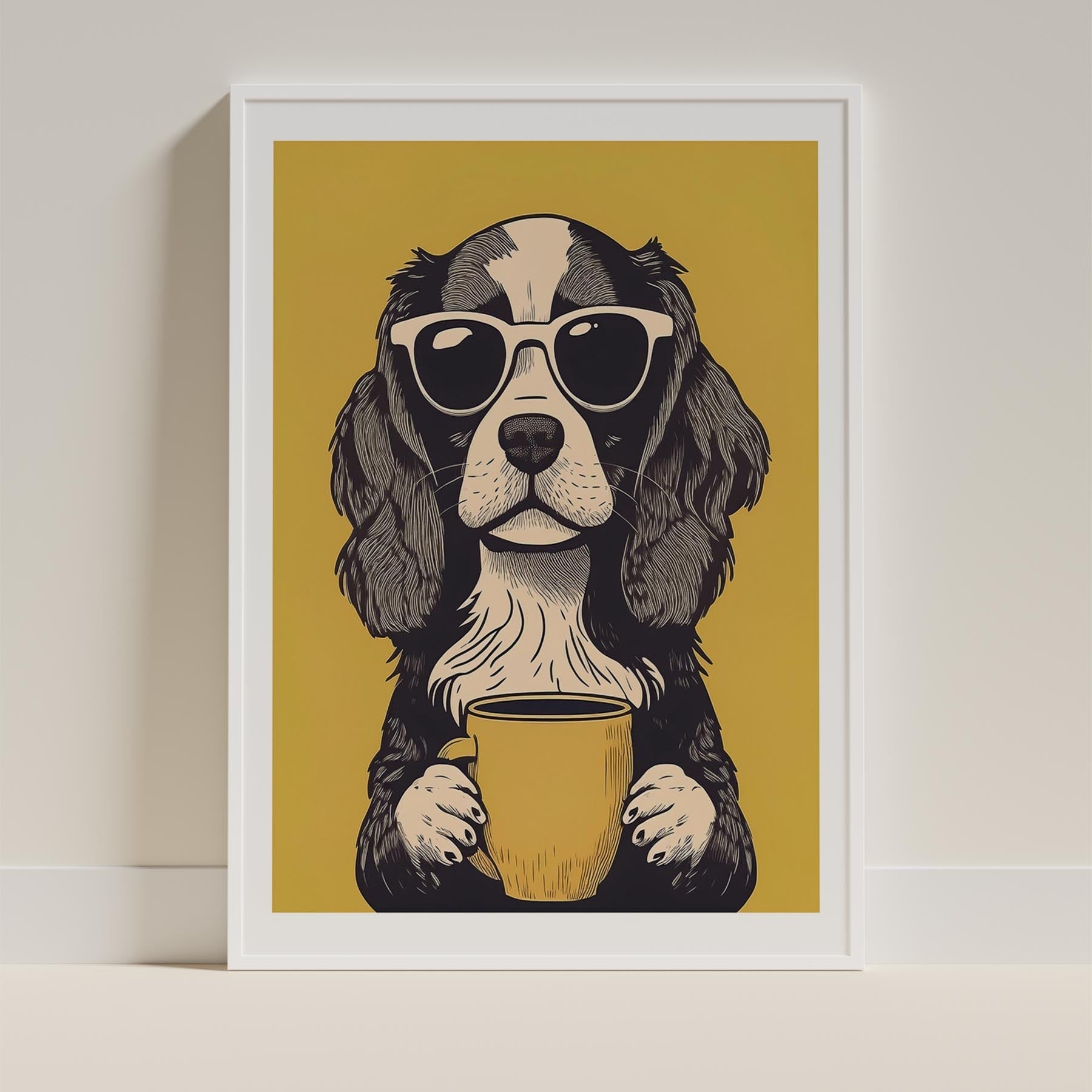 Cavalier King Charles Spaniel Chillin Coffee Dog image 9
