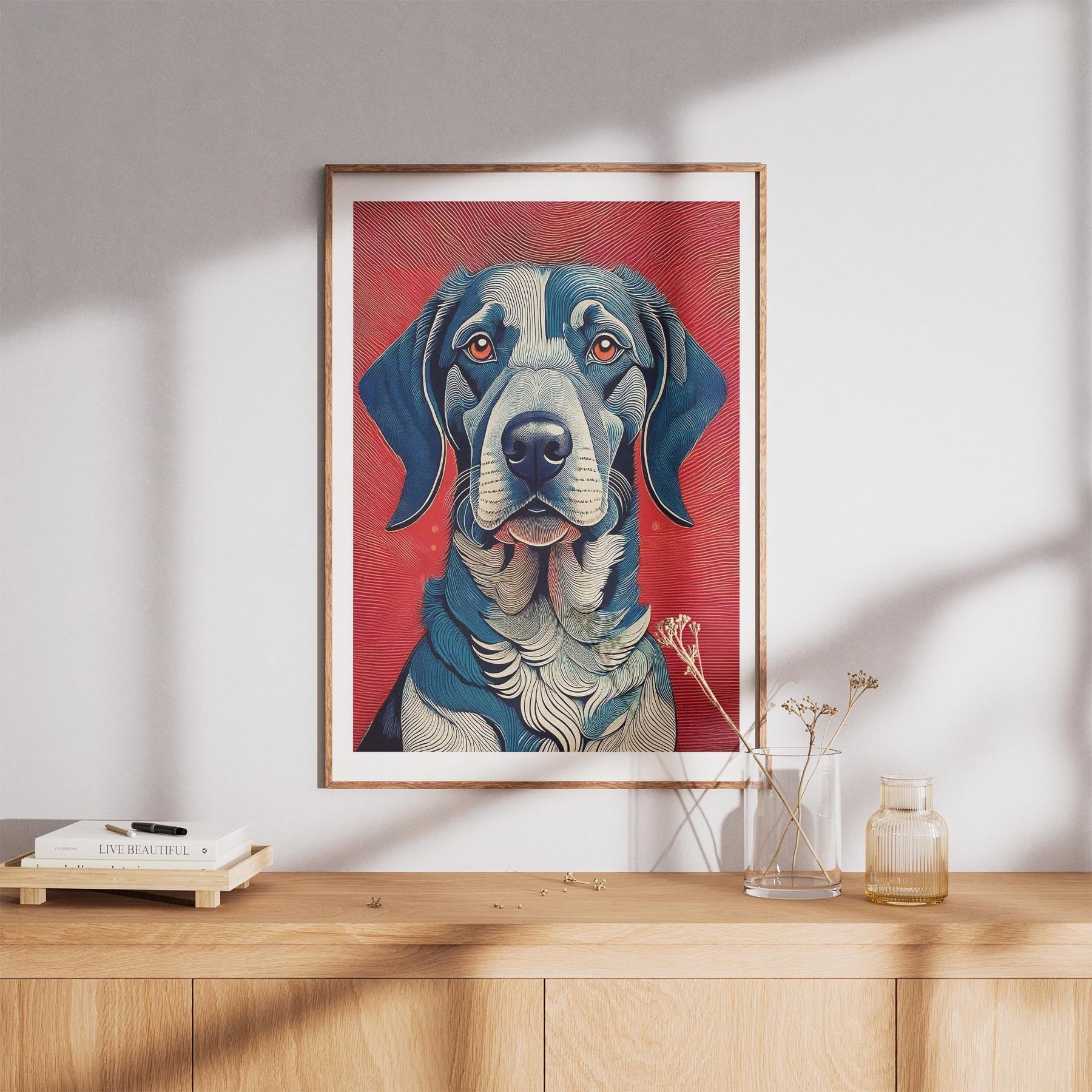 German Pointer Hokusai Japanese Inspired Dog Series image 8