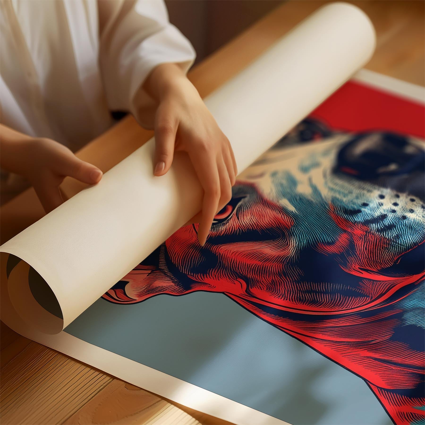 Bull Terrier LOVE Series Inspired by the Obama Poster image 1