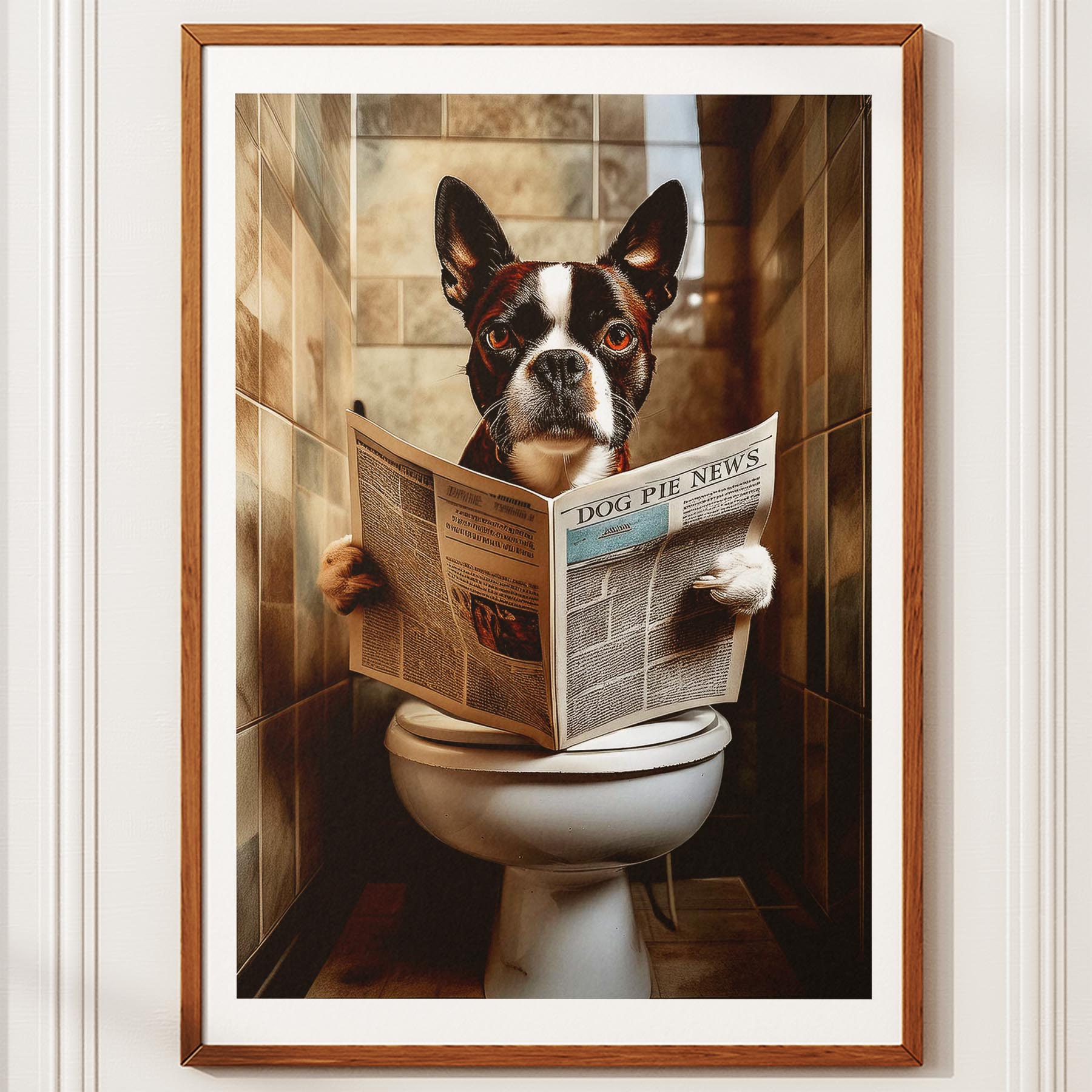 Boston Terrier Toilet Humour Dog Series 3 image 10