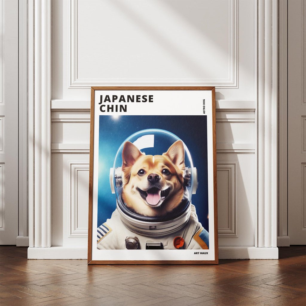 Japanese Chin Astronaut Dog Series with Text Astro Dog image 4