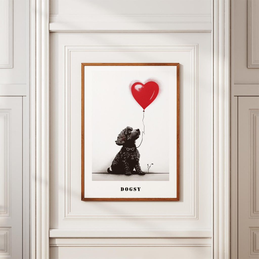 Maltese DOGSY Series inspired by the Art of Banksy with text Dogsy image 3