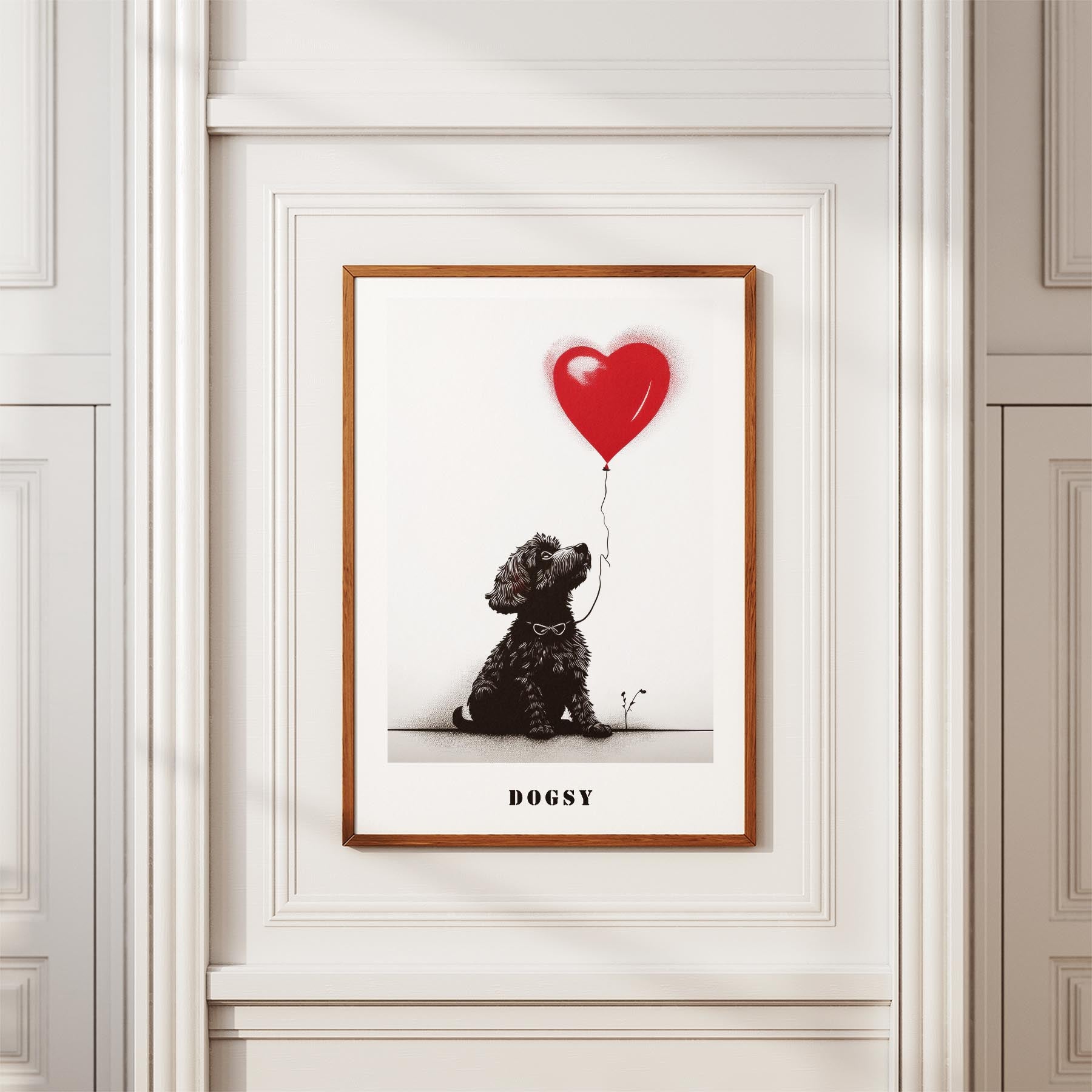 Maltese DOGSY Series inspired by the Art of Banksy with text Dogsy image 3