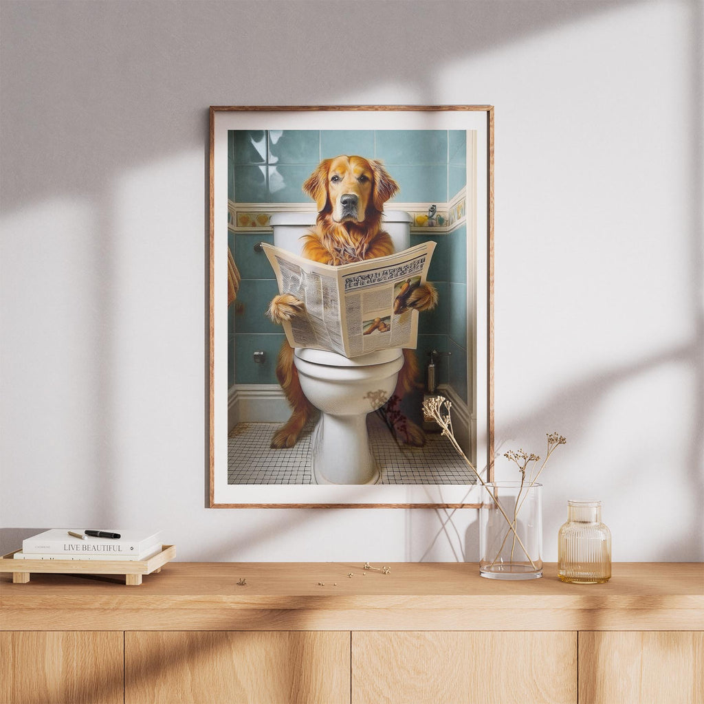 Golden Retriever Toilet Humour Dog Series 3 image 8