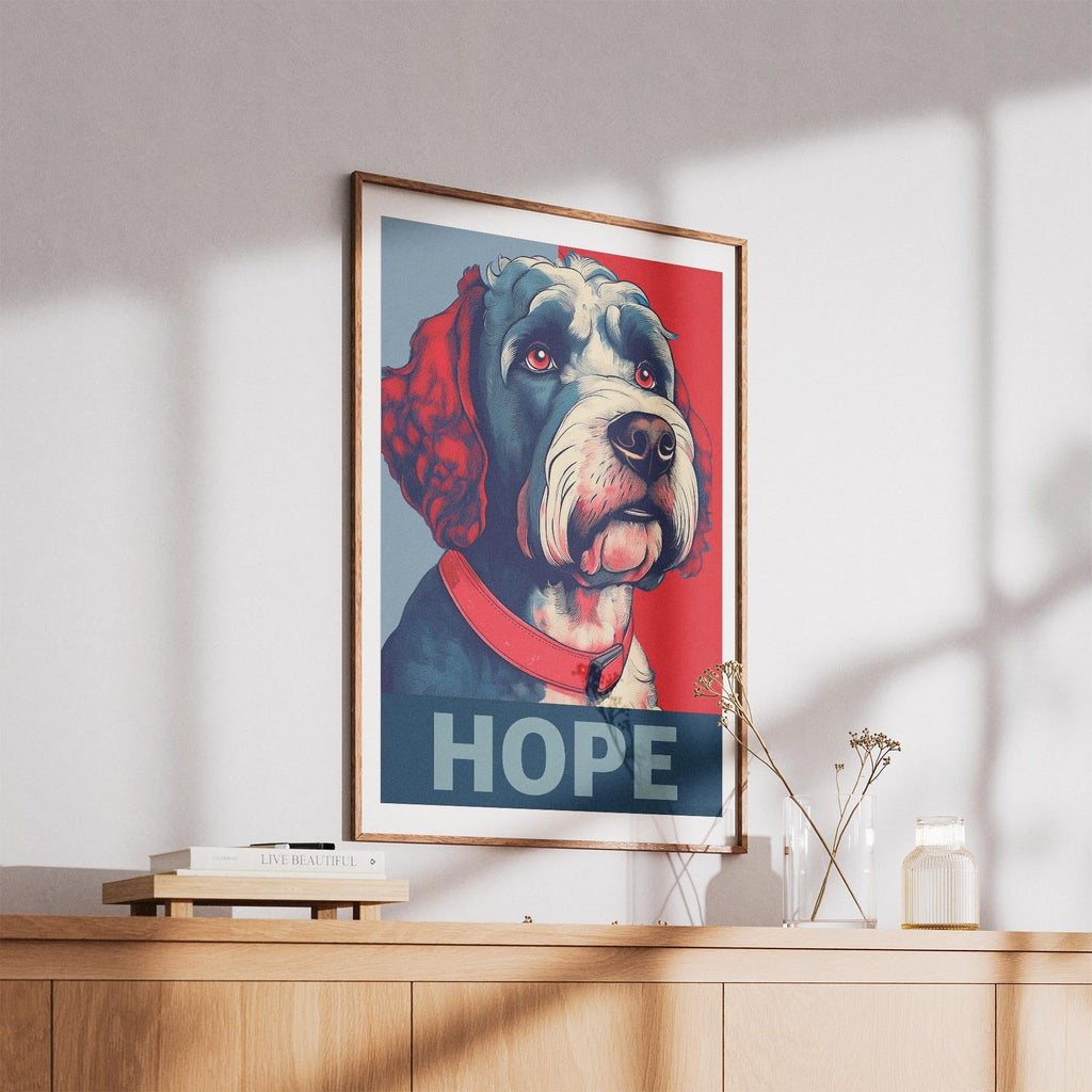 Spanish Water Dog HOPE Series Inspired by the Obama Poster image 5