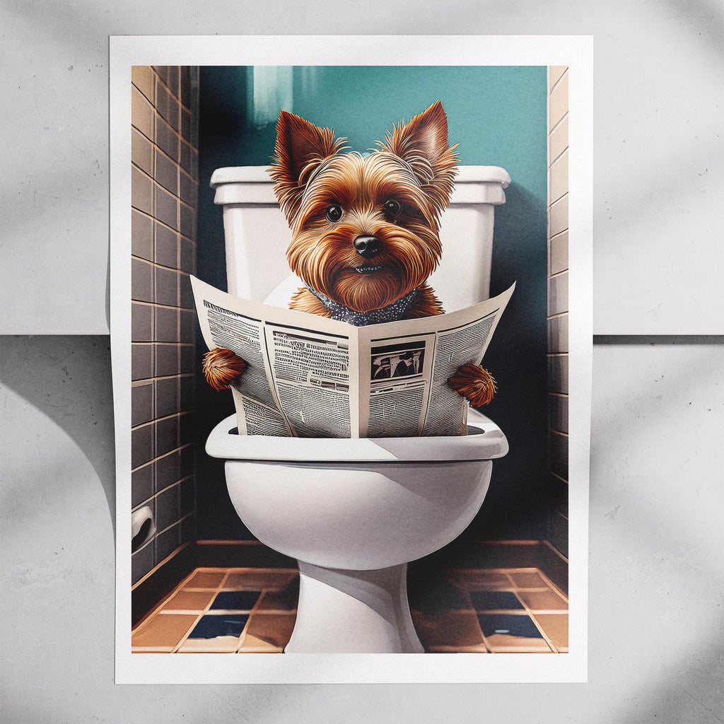 Yorkshire Terrier Toilet Humour Dog Series image 7