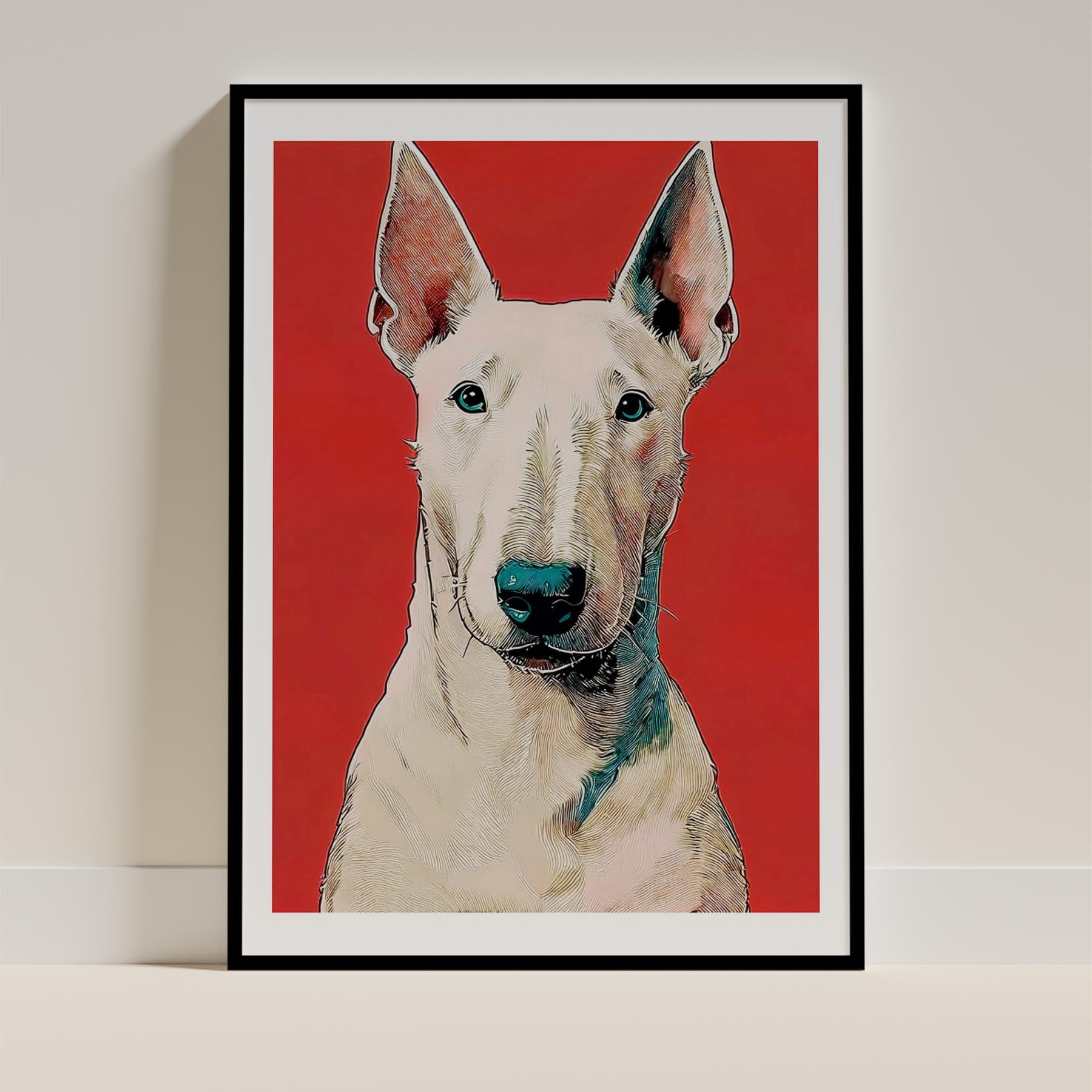 Bull Terrier Dog Art Print Unframed Vol 1 | 11 Unique Designs | Wall Art Gift for Dog Lovers - Image 6 | Dogsy & Co