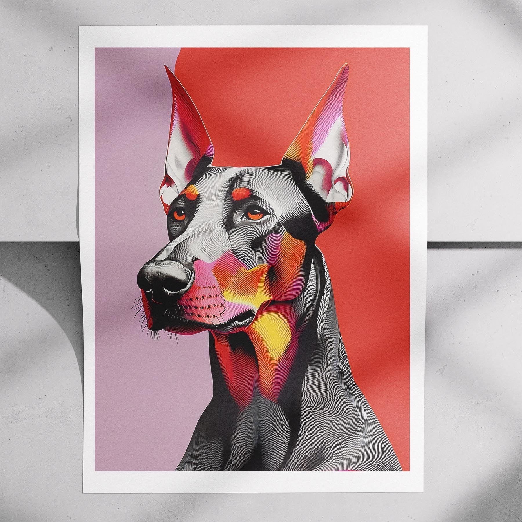 Doberman Modern Pop Dog Series image 7