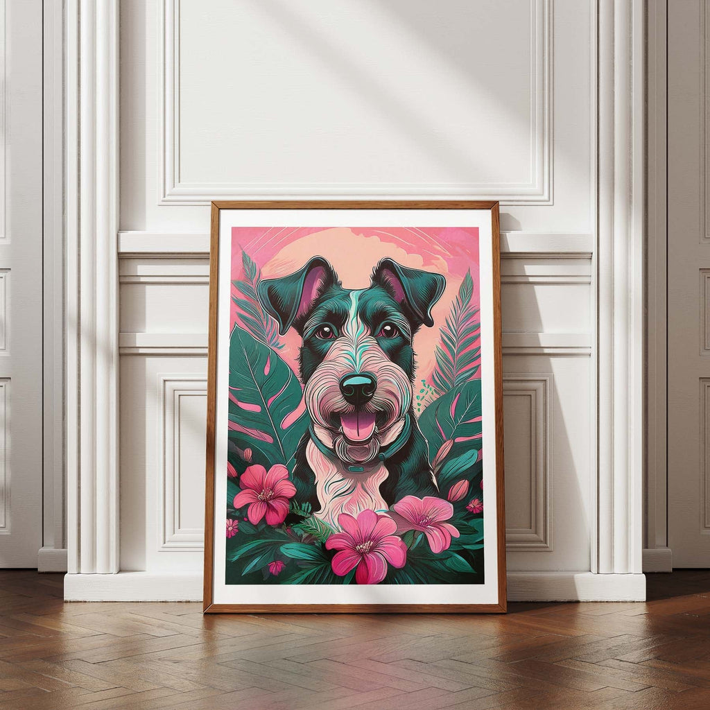 Fox Terrier Flowery Dog image 4