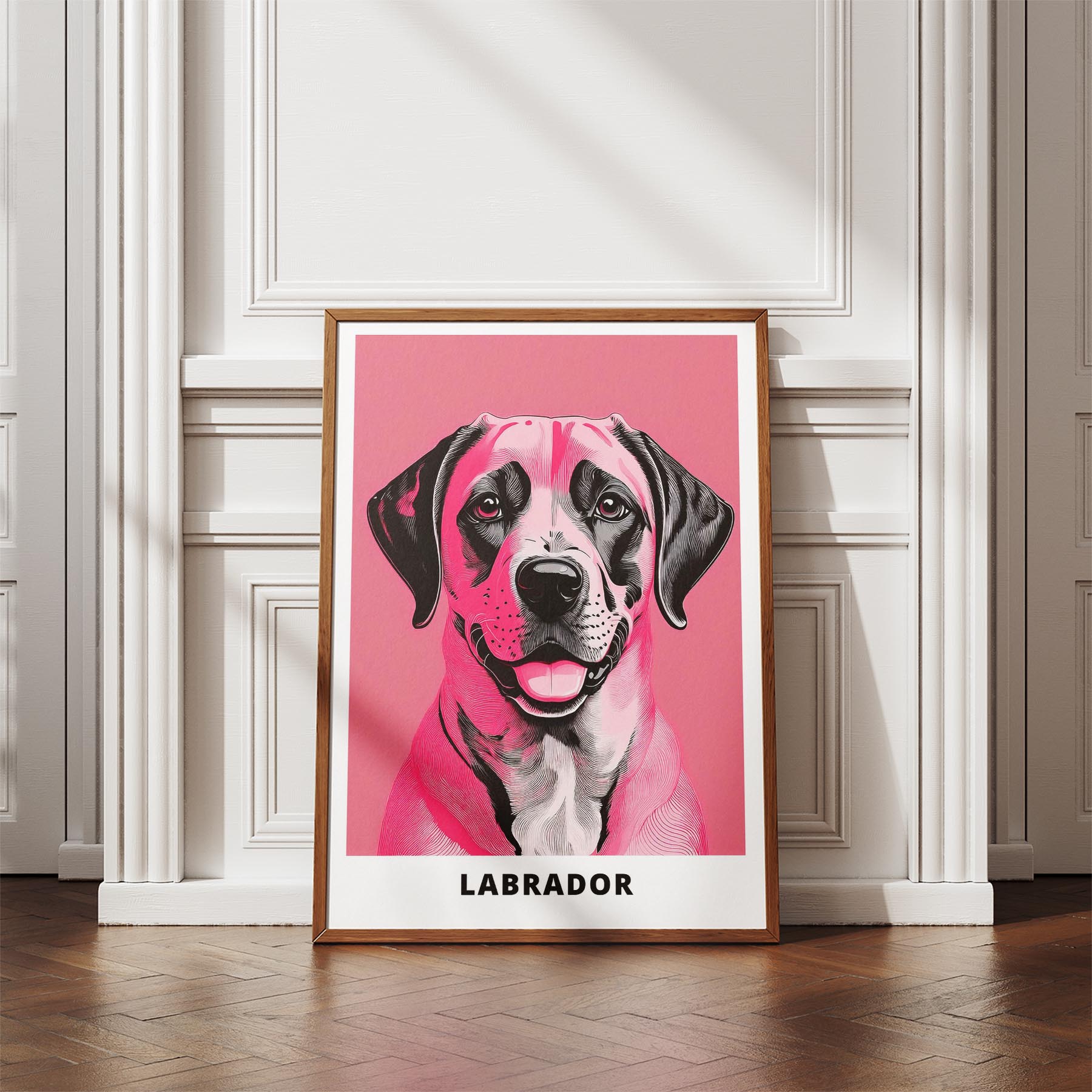 Labrador Retriever Pink and Black Dog Series 3 image 4