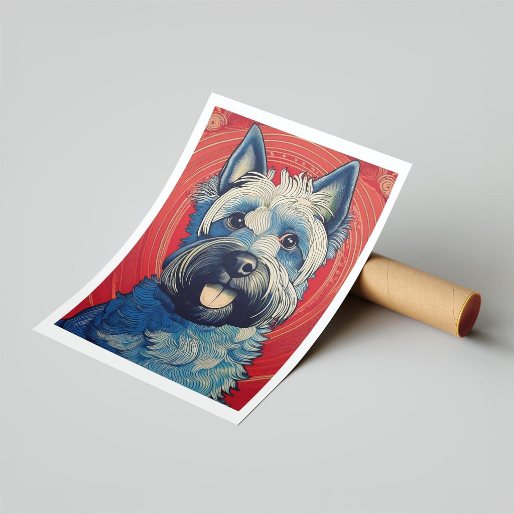 Scottish Terrier Hokusai Japanese Inspired Dog Series image 6