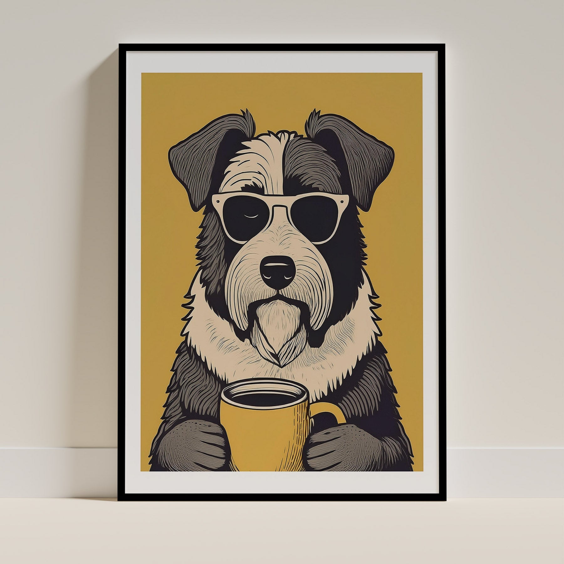 Old English Sheepdog Chillin Coffee Dog image 0