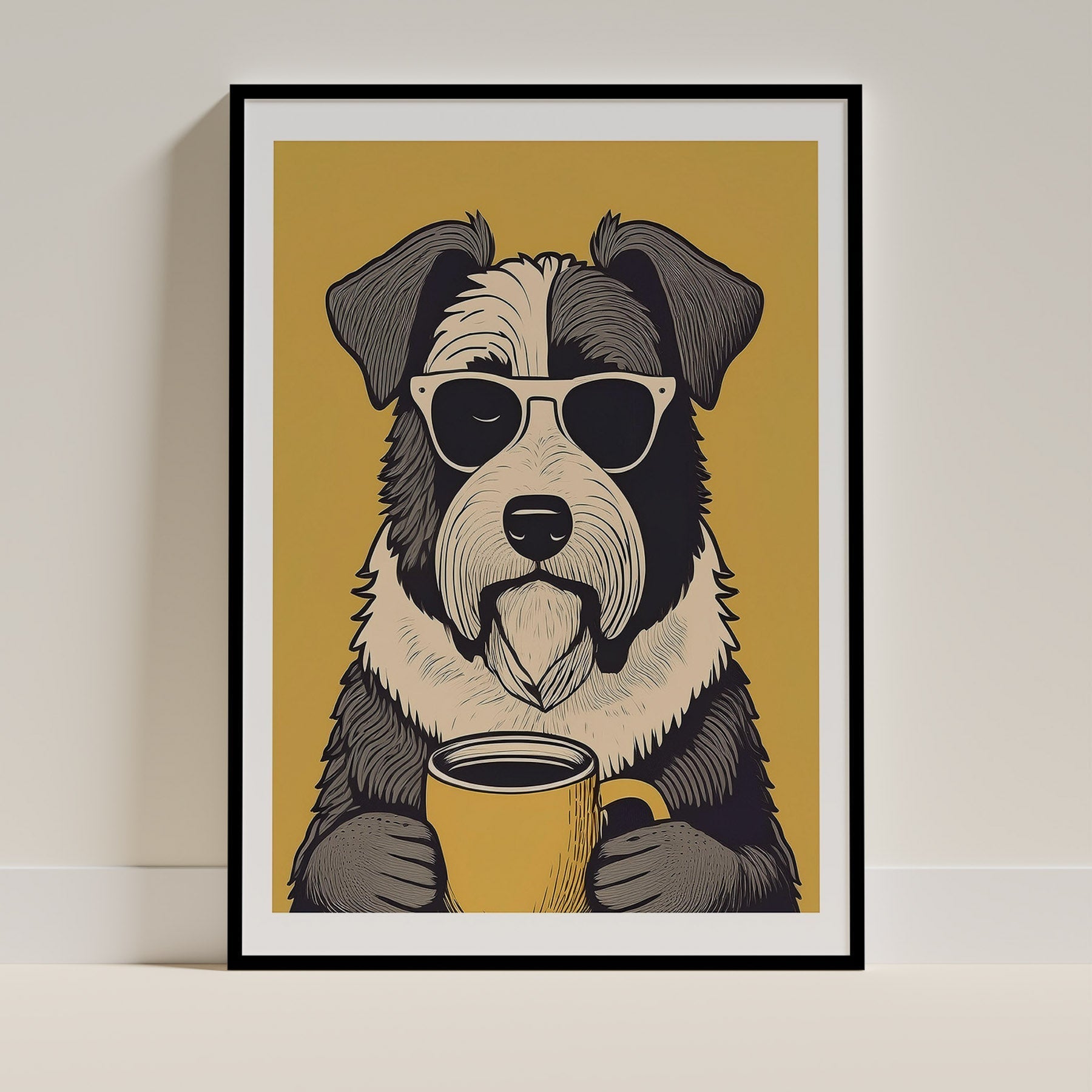 Old English Sheepdog Dog Art Print Unframed Vol 2 | 7 Unique Designs | Wall Art Gift for Dog Lovers - Image 2 | Dogsy & Co