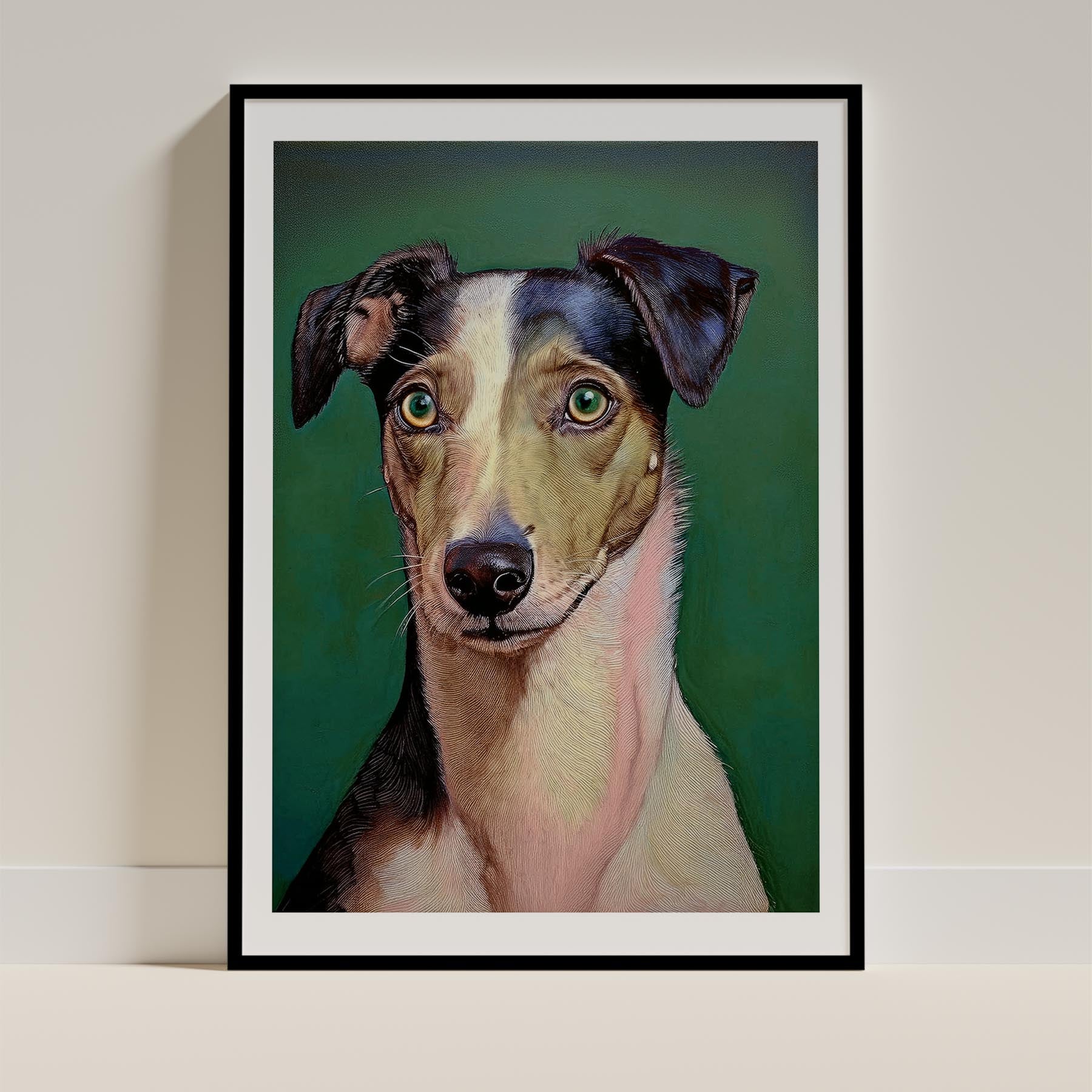 Greyhound Green Painted Series image 0