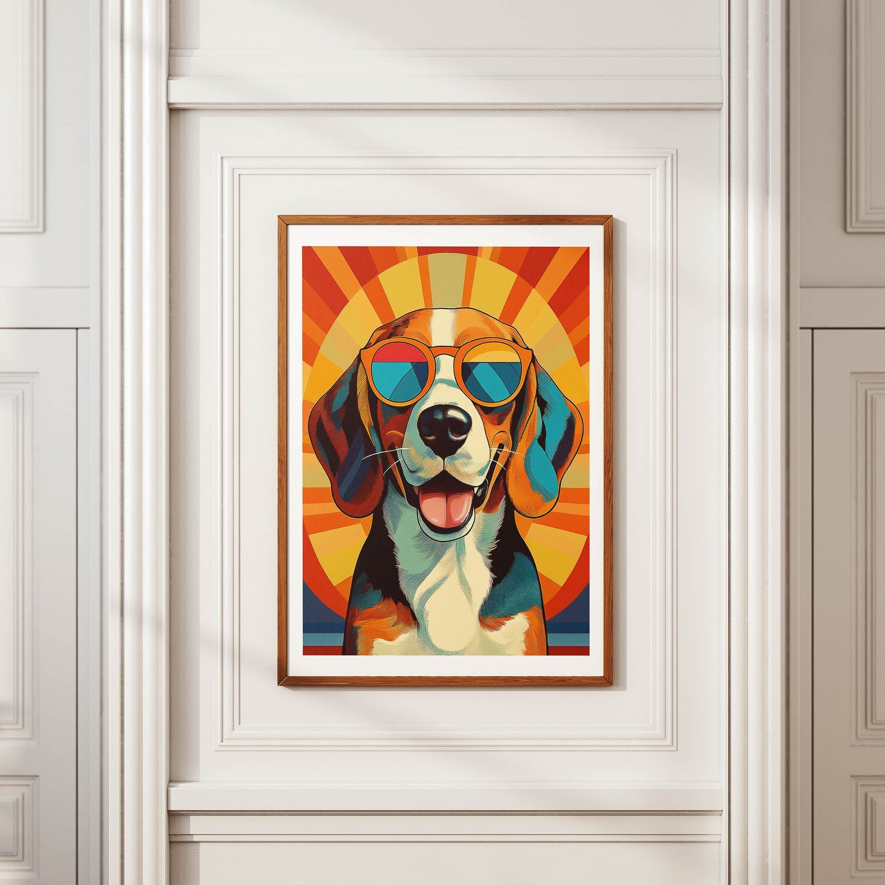 Beagle In Colourful Sunnies 1 image 2