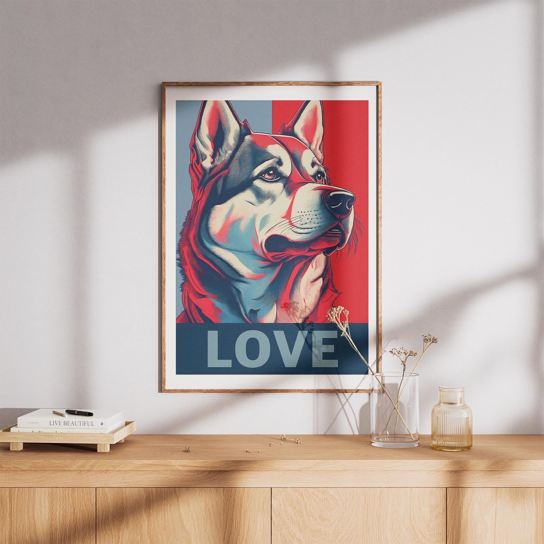 Alaskan Malamute LOVE Series Inspired by the Obama Poster image 8