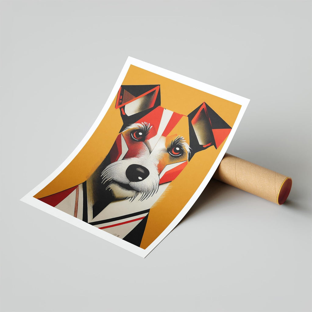 Fox Terrier Geometric Orange Series image 6