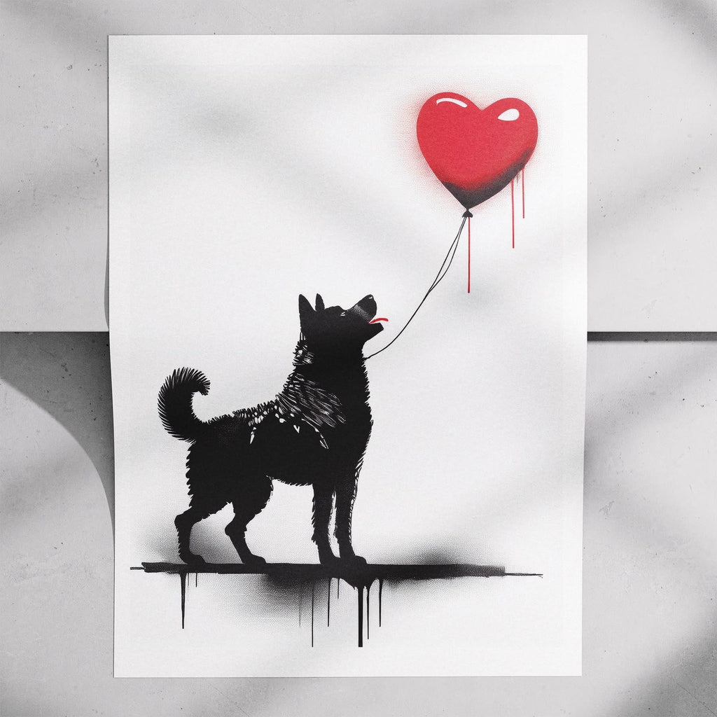 Akita Inu DOGSY Series inspired by the Art of Banksy image 7