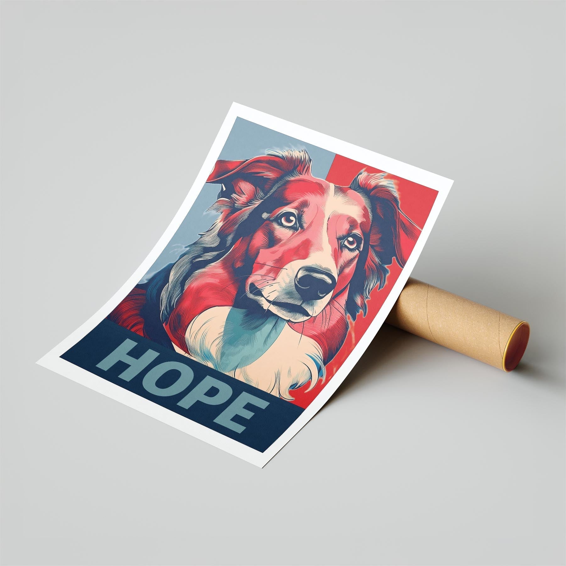 Rough Smooth Collie HOPE Series Inspired by the Obama Poster image 6