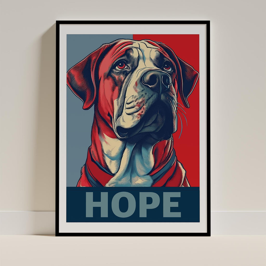 Neapolitan Mastiff HOPE Series Inspired by the Obama Poster image 0