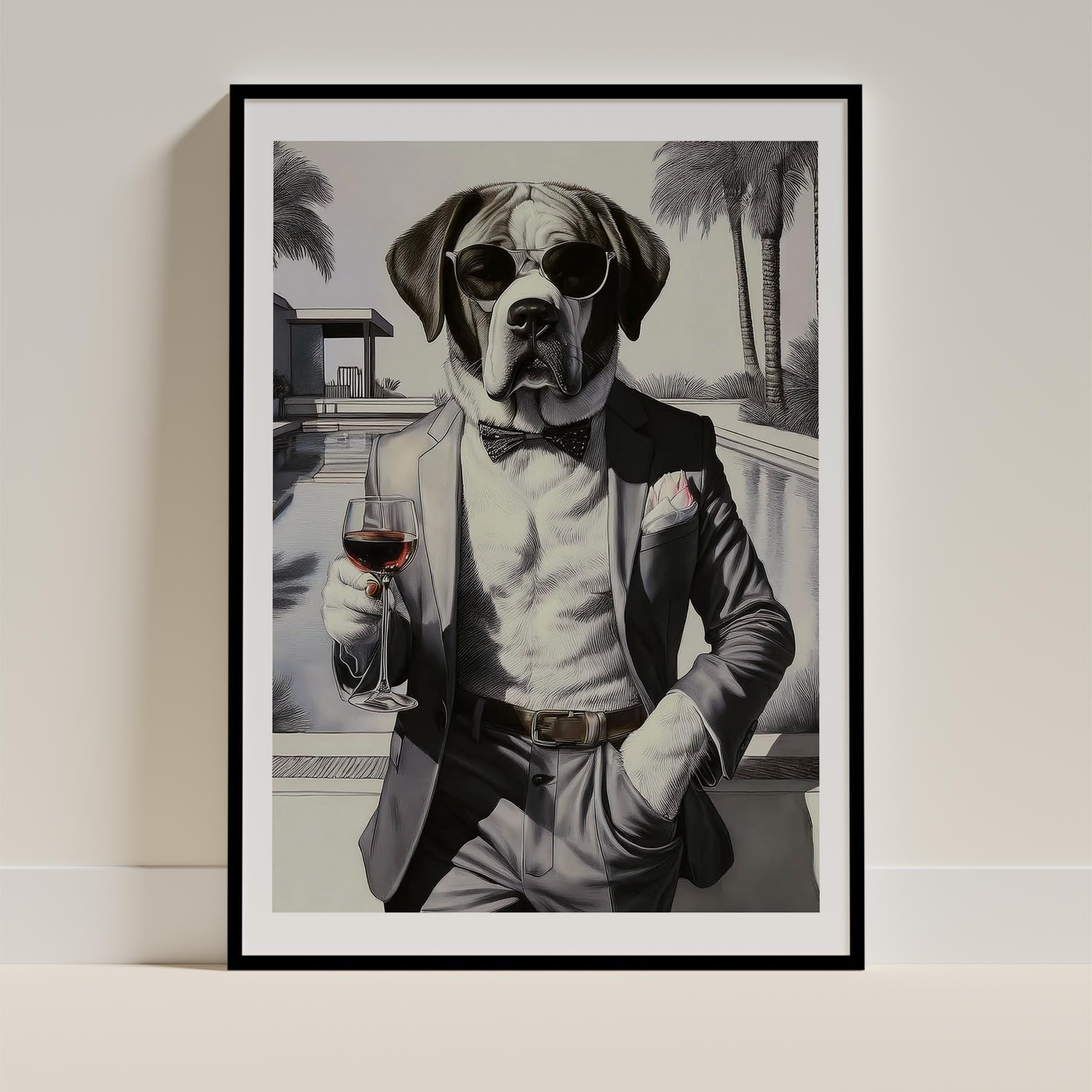 Saint Bernard Dog Art Print Unframed Vol 1 | 11 Unique Designs | Wall Art Gift for Dog Lovers - Image 4 | Dogsy & Co