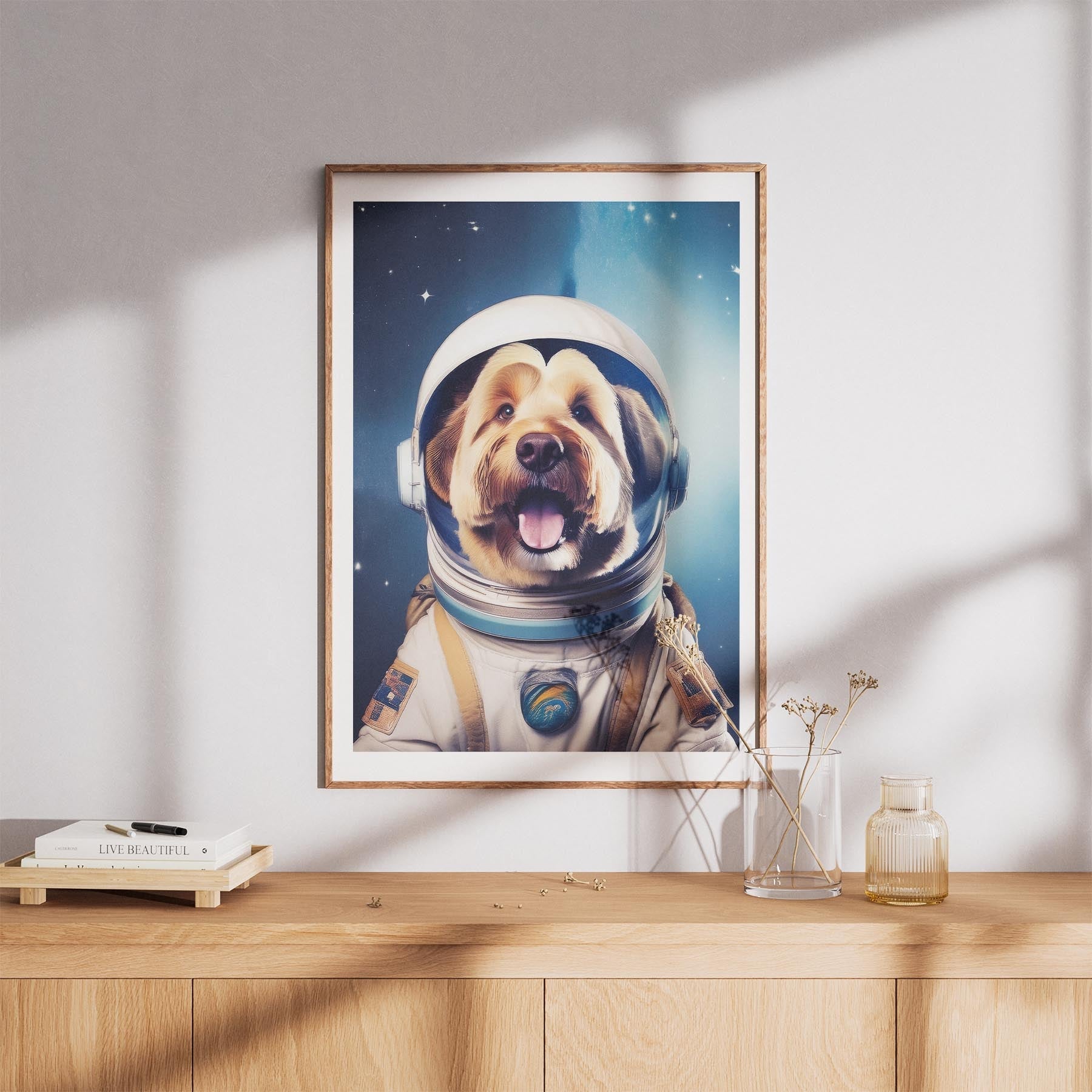 Old English Sheepdog Astronaut Dog Series image 8