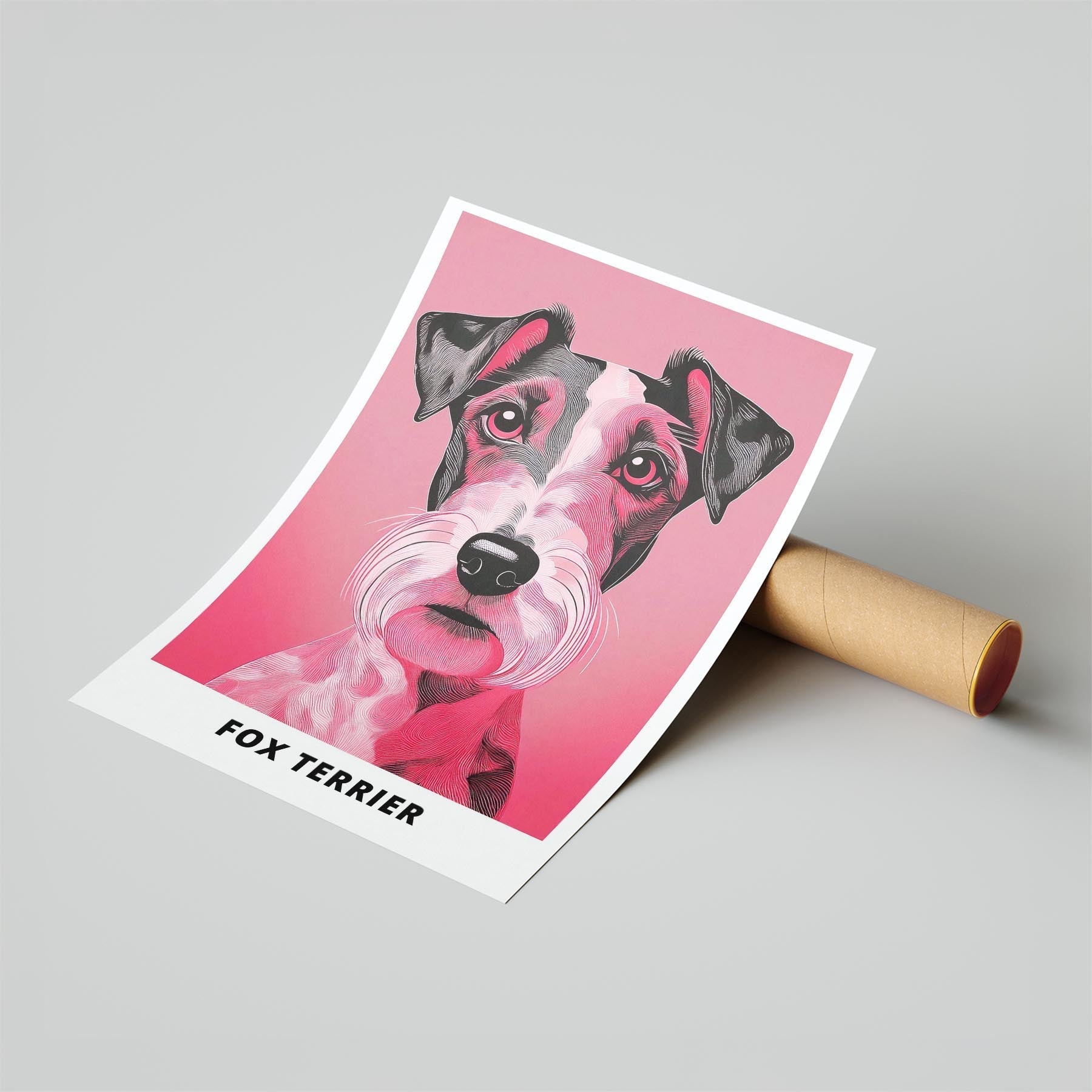 Fox Terrier Pink and Black Dog Series 1 image 6