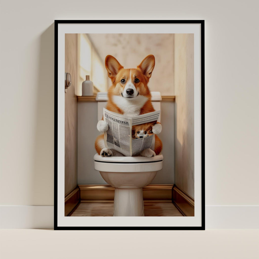 Corgi Toilet Humour Dog Series image 0