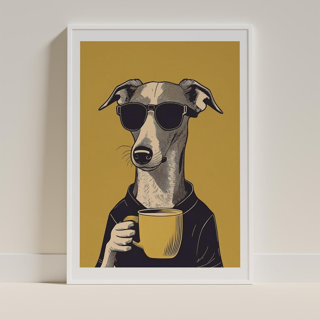 Greyhound Chillin Coffee Dog image 9