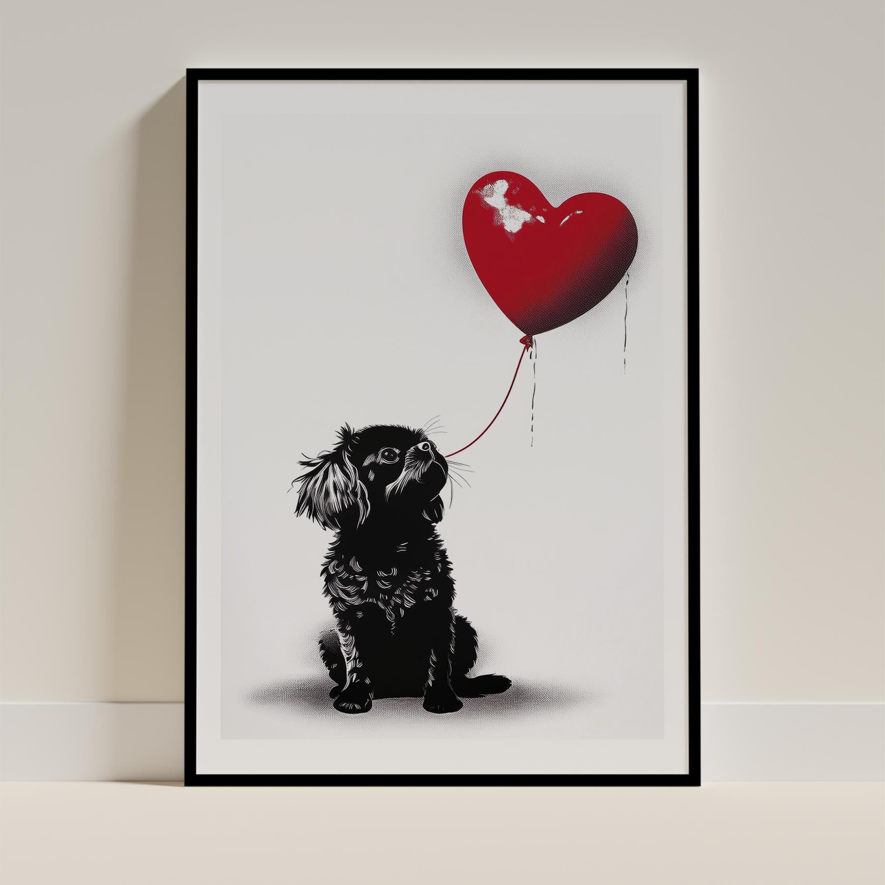 Japanese Chin DOGSY Series inspired by the Art of Banksy image 11