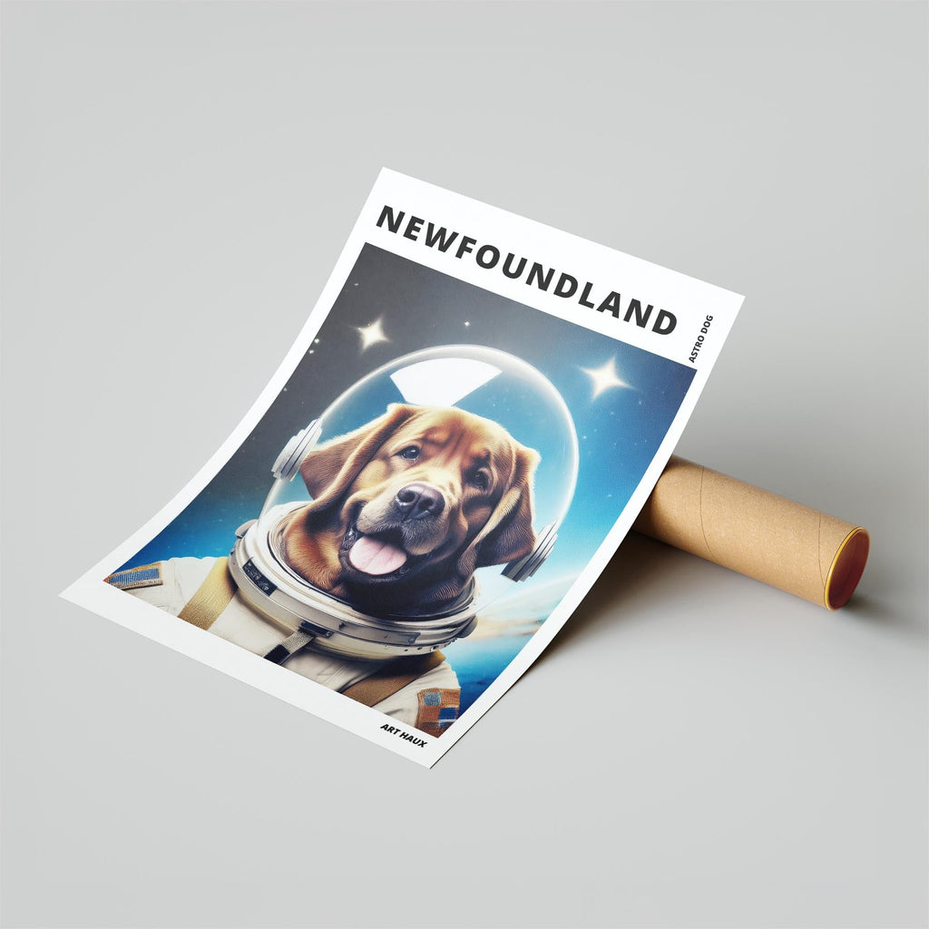 Newfoundland Astronaut Dog Series with Text Astro Dog image 6