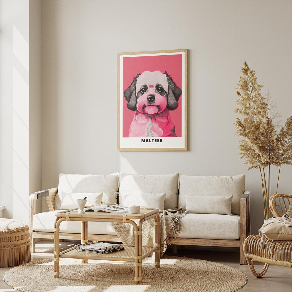 Maltese Pink and Black Dog Series 1 image 2