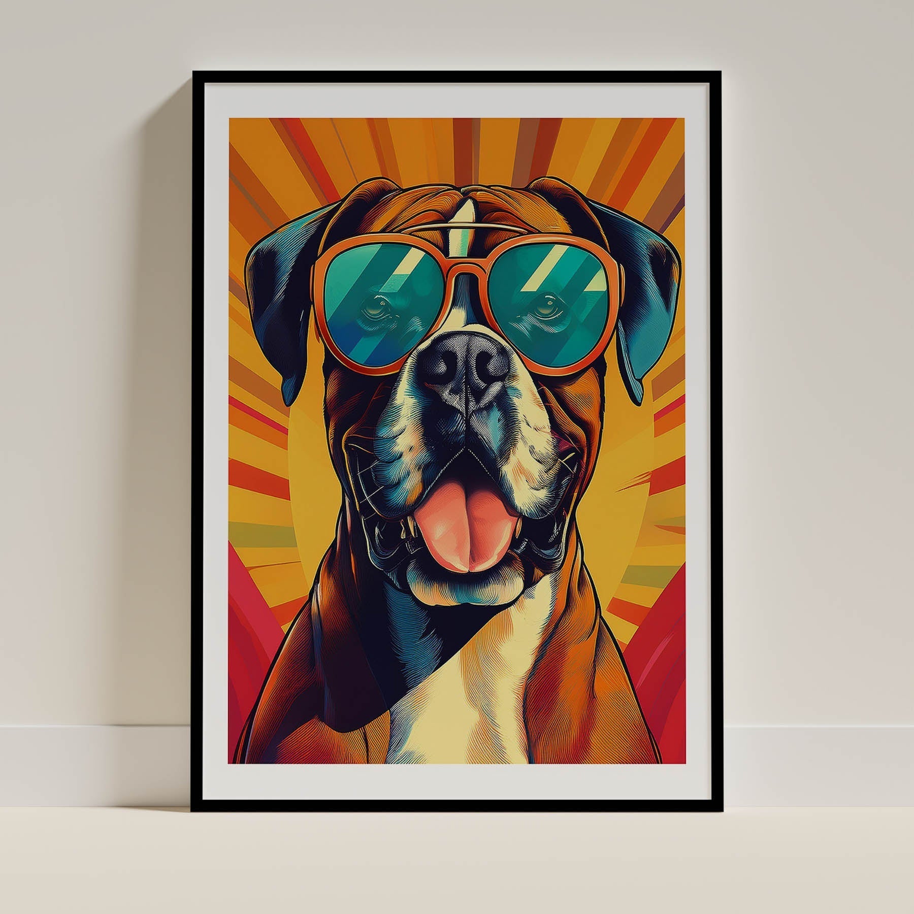 Boxer Dog Art Print Unframed Vol 2 | 11 Unique Designs | Wall Art Gift for Dog Lovers - Image 4 | Dogsy & Co