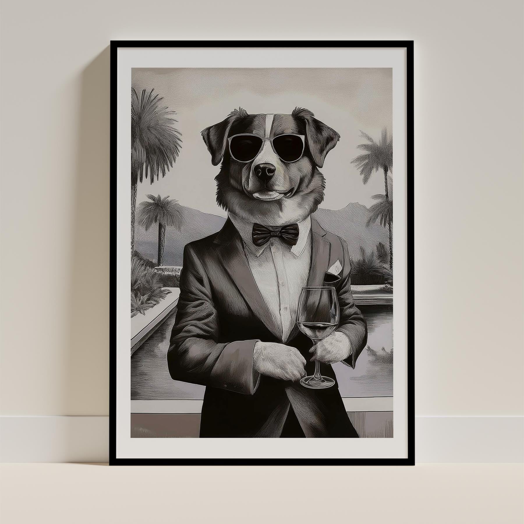 Australian Shepherd Dog Art Print Unframed Vol 1 | 11 Unique Designs | Wall Art Gift for Dog Lovers - Image 7 | Dogsy & Co