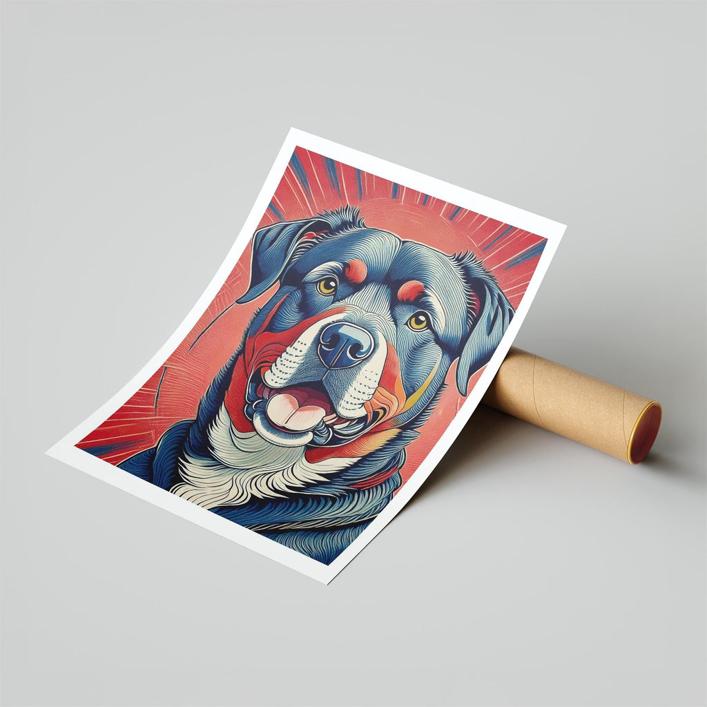 Rottweiler Hokusai Japanese Inspired Dog Series image 6