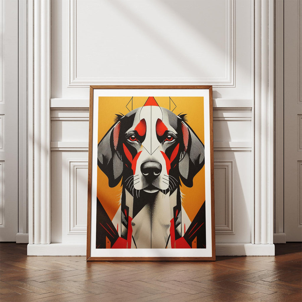 English Setter Geometric Orange Series image 4