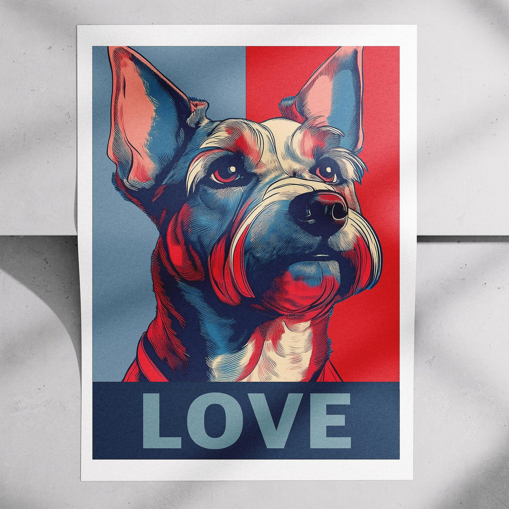 Australian Terrier LOVE Series Inspired by the Obama Poster image 7