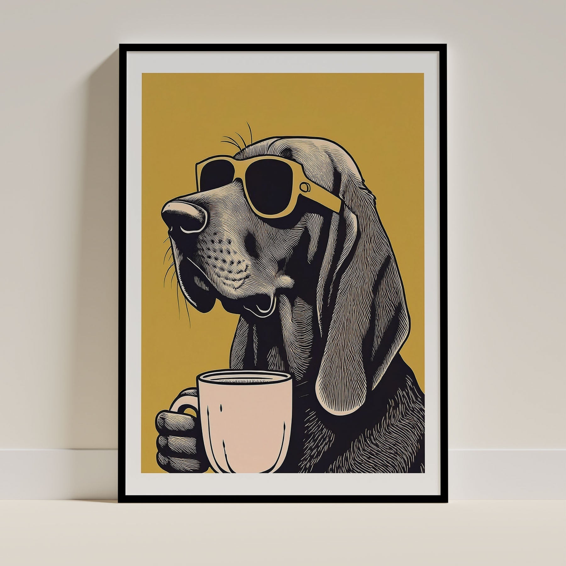 Bloodhound Dog Art Print Unframed Vol 2 | 9 Unique Designs | Wall Art Gift for Dog Lovers - Image 7 | Dogsy & Co
